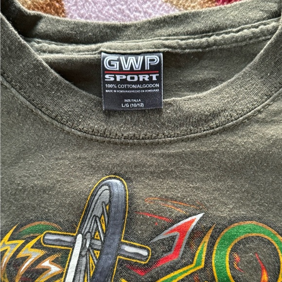 Green BMX long sleeve with cool 3D graphic - Picture 4 of 4